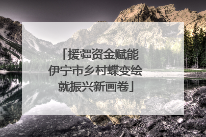 援疆资金赋能 伊宁市乡村蝶变绘就振兴新画卷