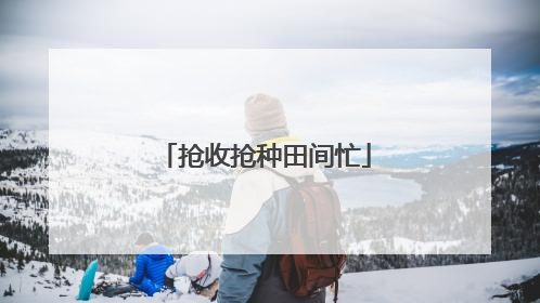 抢收抢种田间忙