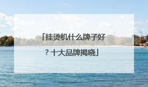 挂烫机什么牌子好？十大品牌揭晓