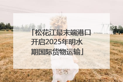 松花江最末端港口开启2025年明水期国际货物运输
