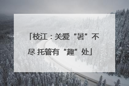 枝江：关爱“暑”不尽 托管有“趣”处