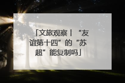 文旅观察丨“友谊第十四”的“苏超”能复制吗