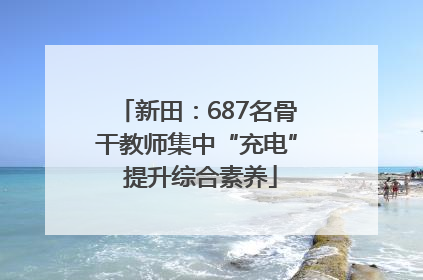 新田：687名骨干教师集中“充电” 提升综合素养
