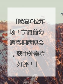 晚宴C位炸场！宁夏葡萄酒亮相西博会，获中外嘉宾好评！