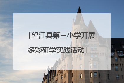 望江县第三小学开展多彩研学实践活动