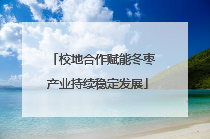 校地合作赋能冬枣产业持续稳定发展
