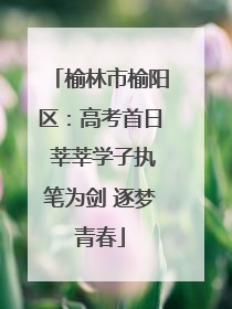 榆林市榆阳区：高考首日 莘莘学子执笔为剑 逐梦青春