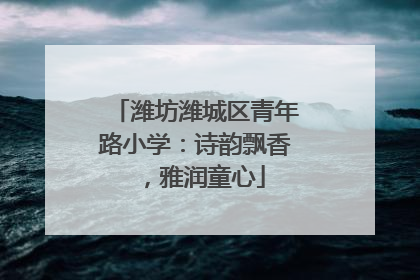 潍坊潍城区青年路小学：诗韵飘香，雅润童心