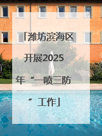潍坊滨海区开展2025年“一喷三防”工作