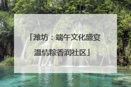 潍坊：端午文化盛宴 温情粽香润社区