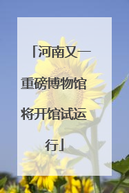 河南又一重磅博物馆将开馆试运行