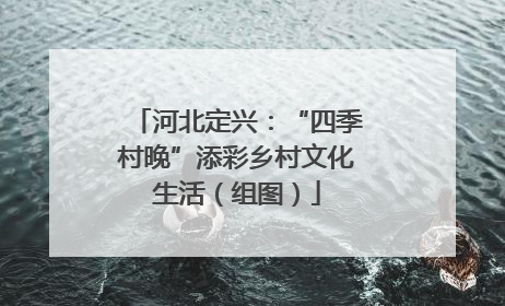河北定兴：“四季村晚”添彩乡村文化生活（组图）