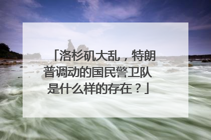 洛杉矶大乱，特朗普调动的国民警卫队是什么样的存在？