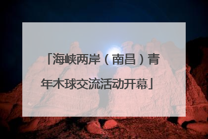 海峡两岸（南昌）青年木球交流活动开幕