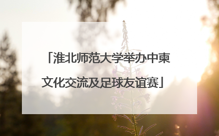 淮北师范大学举办中柬文化交流及足球友谊赛
