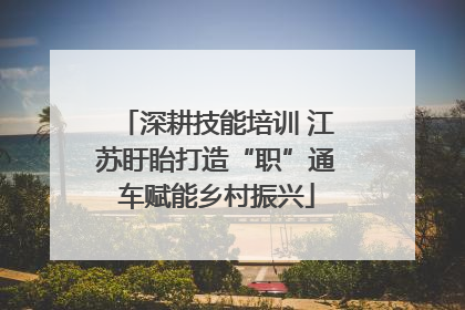 深耕技能培训 江苏盱眙打造“职”通车赋能乡村振兴