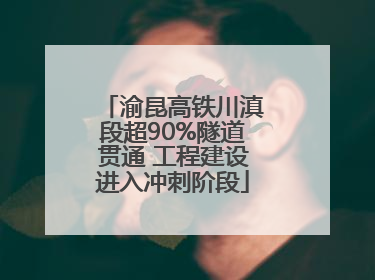 渝昆高铁川滇段超90%隧道贯通 工程建设进入冲刺阶段