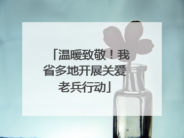 温暖致敬！我省多地开展关爱老兵行动