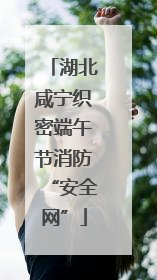 湖北咸宁织密端午节消防“安全网”
