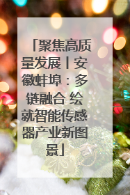 聚焦高质量发展丨安徽蚌埠：多链融合 绘就智能传感器产业新图景