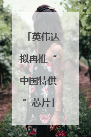 英伟达拟再推“中国特供”芯片