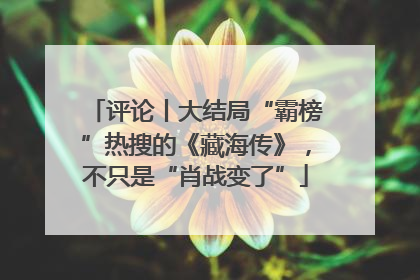 评论丨大结局“霸榜”热搜的《藏海传》，不只是“肖战变了”