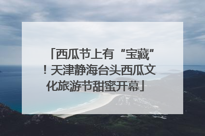 西瓜节上有“宝藏”！天津静海台头西瓜文化旅游节甜蜜开幕