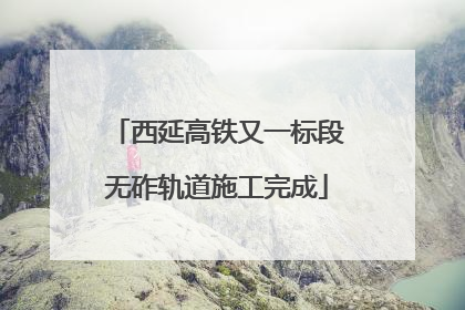 西延高铁又一标段无砟轨道施工完成