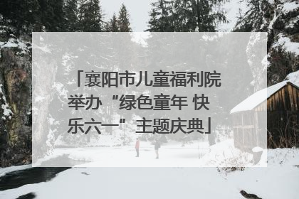 襄阳市儿童福利院举办“绿色童年 快乐六一”主题庆典