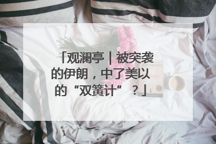 观澜亭｜被突袭的伊朗，中了美以的“双簧计”？