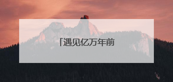 遇见亿万年前的生命印记