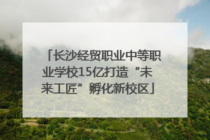 长沙经贸职业中等职业学校15亿打造“未来工匠”孵化新校区