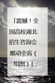 震撼！全国高校湖北招生咨询会燃动全省（组图）