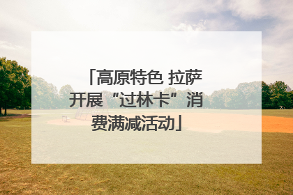 高原特色 拉萨开展“过林卡”消费满减活动