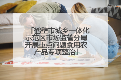 鹤壁市城乡一体化示范区市场监管分局开展重点问题食用农产品专项整治