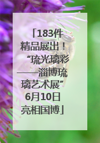 183件精品展出！“琉光璃彩——淄博琉璃艺术展”6月10日亮相国博