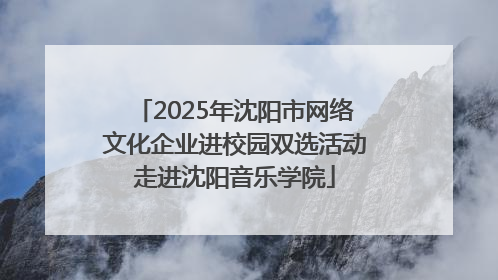 2025年沈阳市网络文化企业进校园双选活动走进沈阳音乐学院