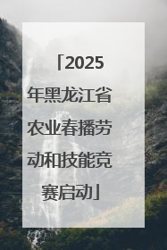 2025年黑龙江省农业春播劳动和技能竞赛启动