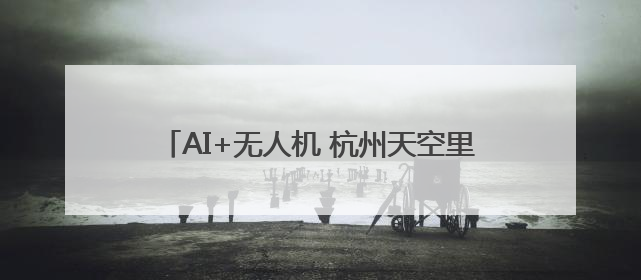AI+无人机 杭州天空里也有了城市治理的“帮手”