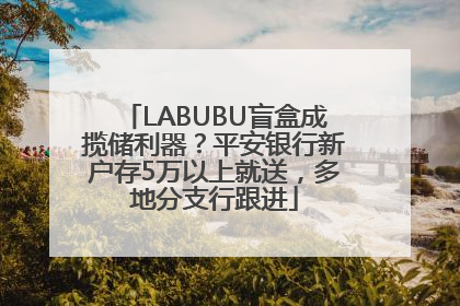LABUBU盲盒成揽储利器？平安银行新户存5万以上就送，多地分支行跟进